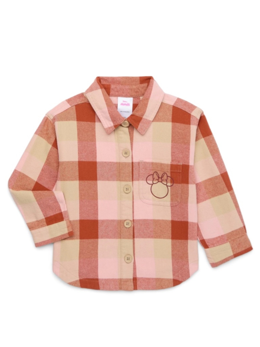 Minnie Mouse Toddler Girls Shacket, Sizes 12 Months